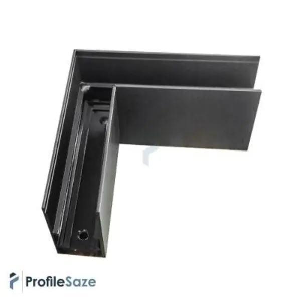 زانویی 90 درجه ریل مگنتی روکار افقی کد LM90H - 2