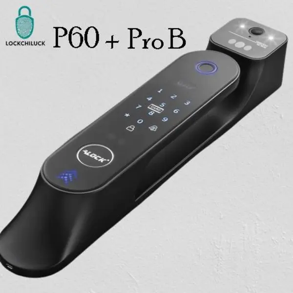 قفل اثر انگشتی دیجیتال و دستگیره تشخیص چهره ALOCK مدل P60  Pro B 2023 - 5