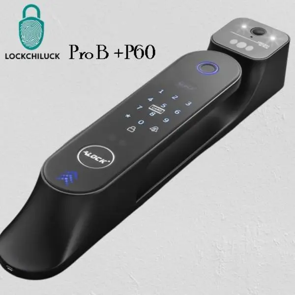 قفل اثر انگشتی دیجیتال و دستگیره تشخیص چهره ALOCK مدل P60  Pro B 2023 - 3