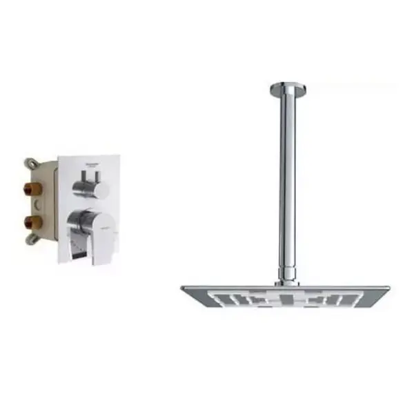 شیر دوش توکار شودر مدل رومر پلاس  تیپ ۱ brass - 3