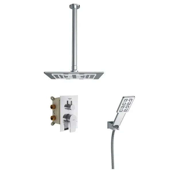 حمام توکار شودر مدل رومر ‌کروم Brass تیپ 3 - 3