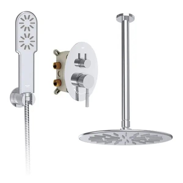 حمام توکار روگن کروم شودر brass تیپ 3 - 2
