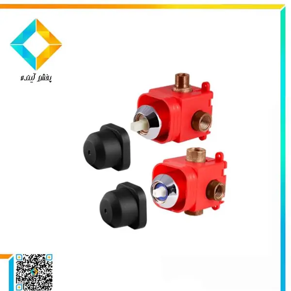 شیر مرکزی حمام توکار KWC متیس تیپ 4 مشکی - 2