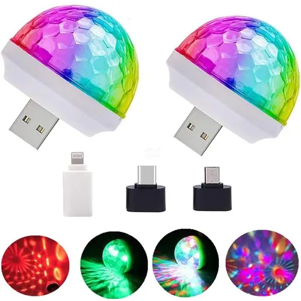 رقص نور مدل led small magic ball bulb 4w usb otg - 5