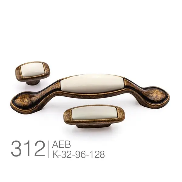 دستگیره کابینت کلاسیک زیتونی ملونی ML312 - 2