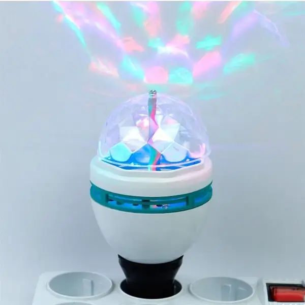 لامپ رقص نور گردان Rotating Lamp 3W E27 - 2