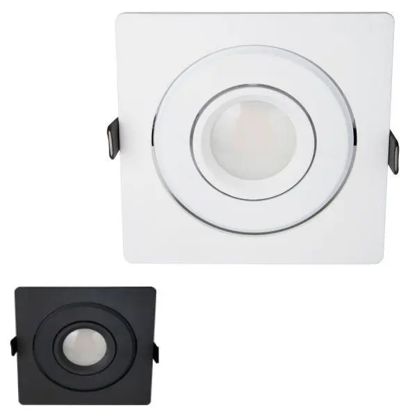 قاب هالوژن سقفی توکار مربع شعاع مدل SH-6301 - 2
