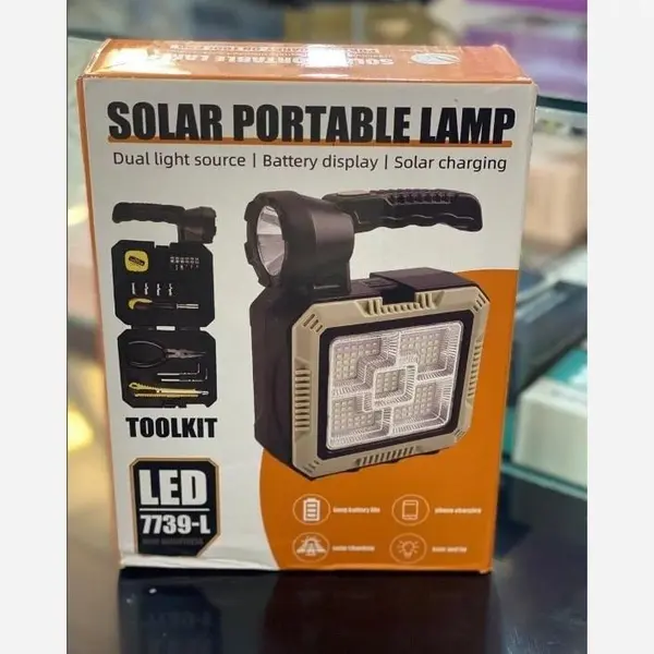 چراغ سولار  و جعبه ابزار مدل ToolKit 7739-L - 2