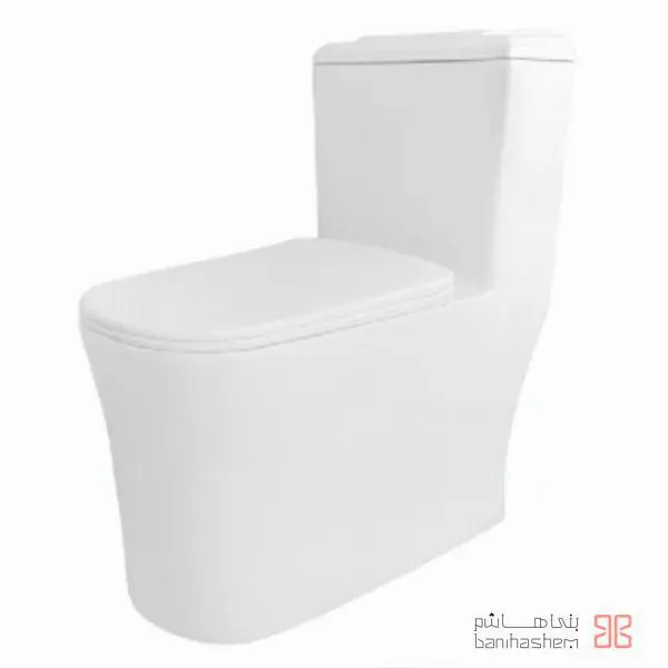 توالت فرنگی مروارید مدل آلفا رنگی مشکی و  و طوسی - 2