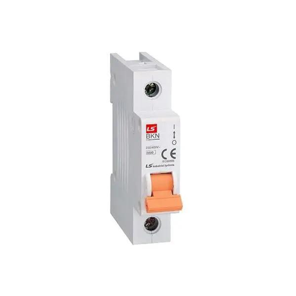 کلید مینیاتوری یک پل 10 آمپر ال اس مدل BKN-B10-6K-1P - 2