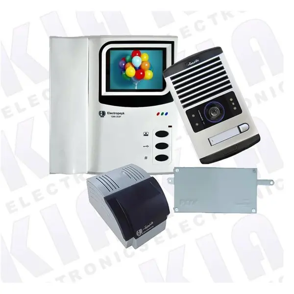 آیفون تصویری 1 واحدی الکتروپیک با پنل مدل  1086 و گوشی 1286 - 3