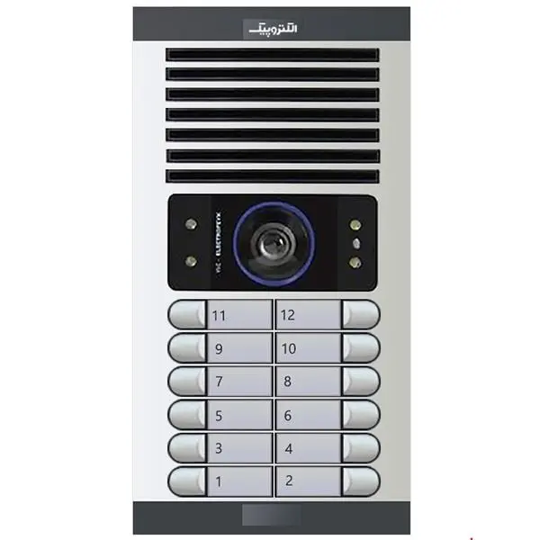 پنل آیفون تصویری الکتروپیک 12 واحدی مدل 1086FD - 4