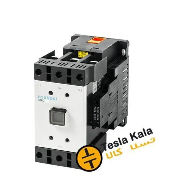 کنتاکتور قدرت، 185 آمپر،90 کیلووات، بوبین 100-220 AC/DC برند هیوندای مدل HGC - 3