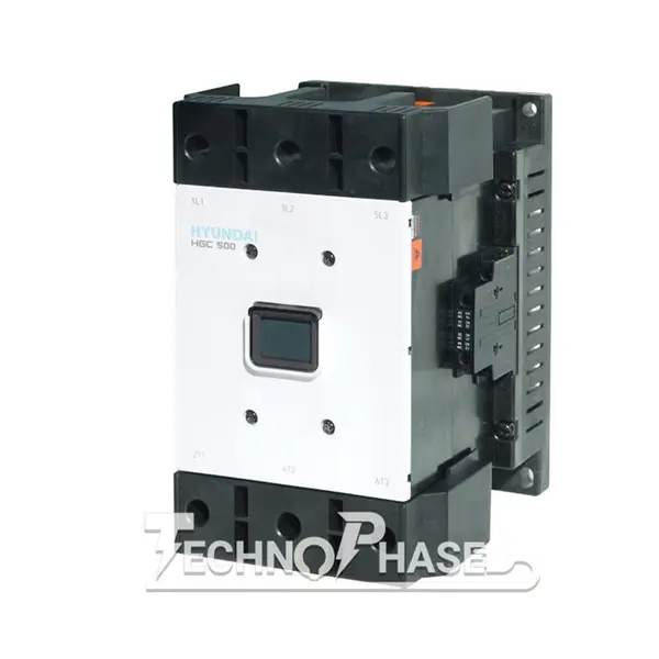 کنتاکتور قدرت، 300 آمپر، 160 کیلووات، بوبین 100-220 AC/DC برند هیوندای مدل HGC - 4