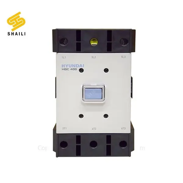 کنتاکتور قدرت، 300 آمپر، 160 کیلووات، بوبین 100-220 AC/DC برند هیوندای مدل HGC - 2