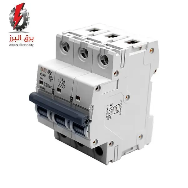 کلید مینیاتوری 3 پل 63 آمپر RB-M-3P-B63-6KA رعد - 3