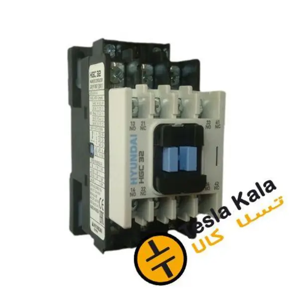 کنتاکتور 40 آمپر، 18.5کیلووات، بوبین 220VAC ، برند هیوندای مدل HGC - 3