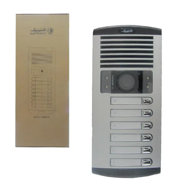 پنل آیفون تصویری الکتروپیک 6 واحدی افقی مدل 1086FD - 4