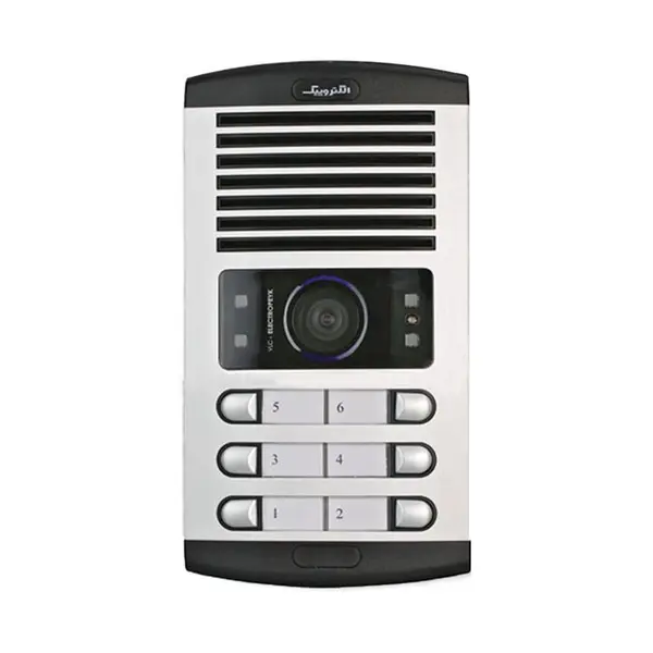 پنل آیفون تصویری الکتروپیک 6 واحدی افقی مدل 1086FD - 2