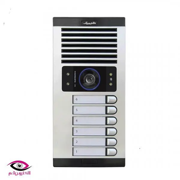 پنل آیفون تصویری الکتروپیک 6 واحدی افقی مدل 1086FD - 6