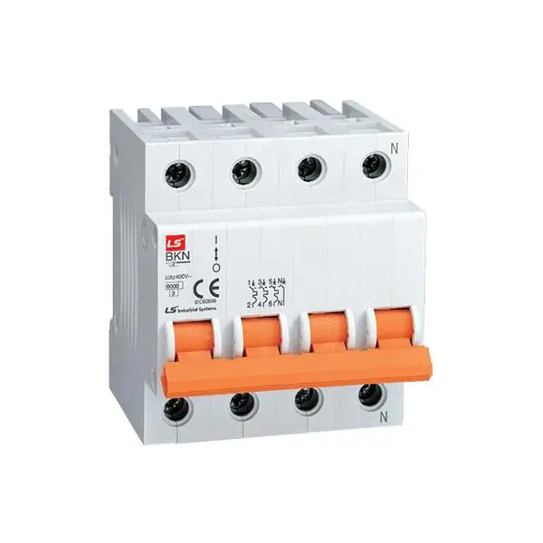 کلید مینیاتوری چهار پل 63 آمپر ال اس مدل BKN-C63-6K-4P - 2
