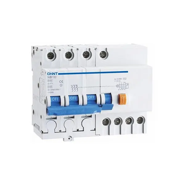 کلید محافظ جان چهار پل 63 آمپر ترکیبی چانت مدل NB1L-4P-30mA - 2