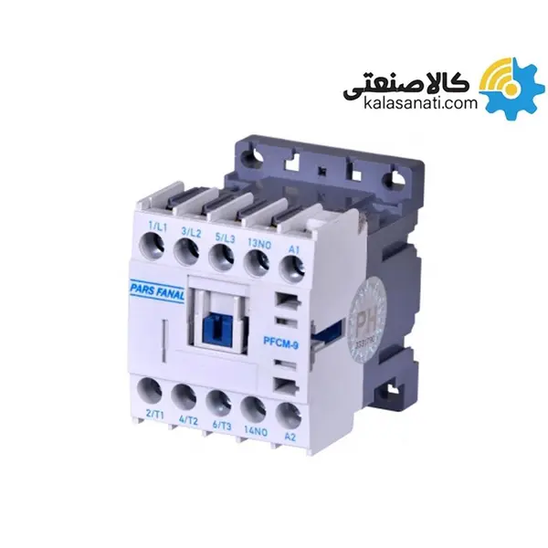 کنتاکتور پارس فانال، 9 آمپر، 4 کیلووات، بوبین AC، مدل PFC-9 - 6