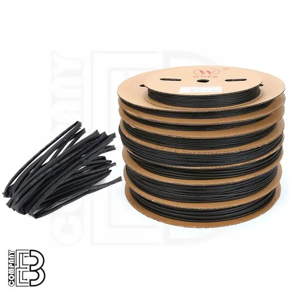 وارنیش حرارتی سایز ۳mm مشکی (یک متر) - 4