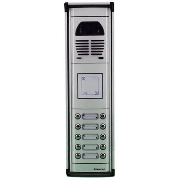 پنل آیفون تصویری کارتخوان سیماران مدل ده واحدی فوژان -VFC10D/N (همراه ماژول کارتخوان) - 2