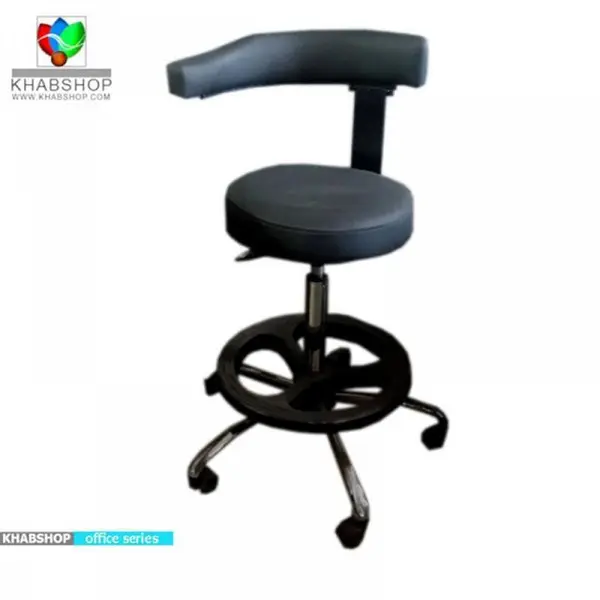 صندلی تابوره کف گرد پشتی دار کد000112 - 2