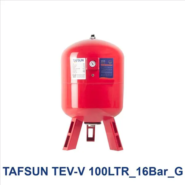 منبع تحت فشار 100 لیتری 16 بار درجه دار تفسان مدل TAFSUN TEV-V 100LTR-G - 2