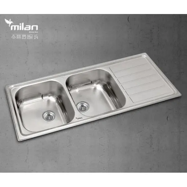 سینک 1020 توکار استیل میلان - 2