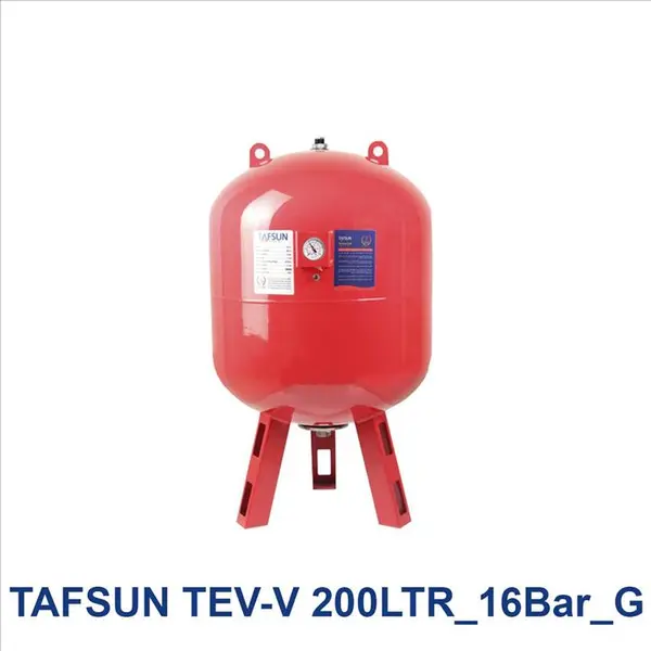 منبع تحت فشار 200 لیتری 16 بار درجه دار تفسان مدل TAFSUN TEV-V 200LTR-G - 2