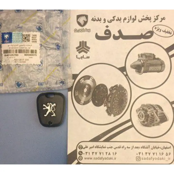 ریموت کنترل دربها با تگ ایموبلایز سازه پویش پژو 206 ایساکو - 2