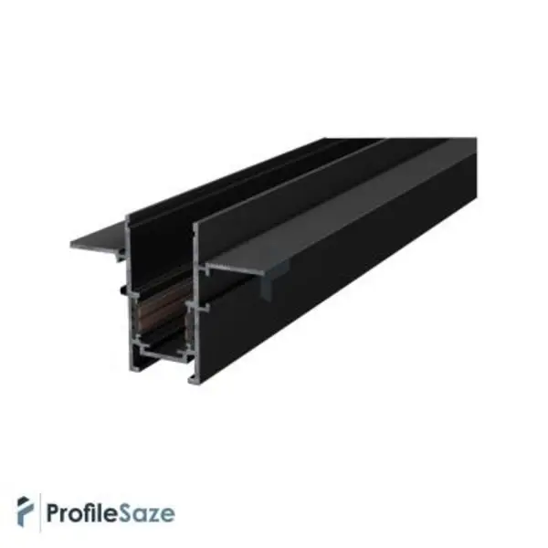 پروفیل ریل مگنتی آلومینیومی 2/5 سانتی توکار کد LMR25 مشکی (شاخه 3 متری) - 3