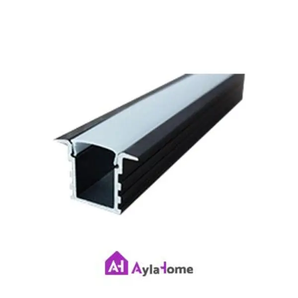 پروفیل نور خطی آلومینیومی 2 سانتی لبه دار کد L22 نقره ای - 4