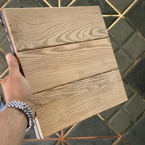 کفپوش مدل تایل ترموود 3 ردیفه سایز 30x30 سانتی متر - 3