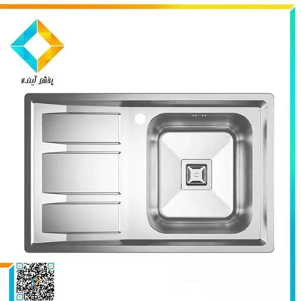 سینک ظرفشویی توکار کن کد 4112 - 4