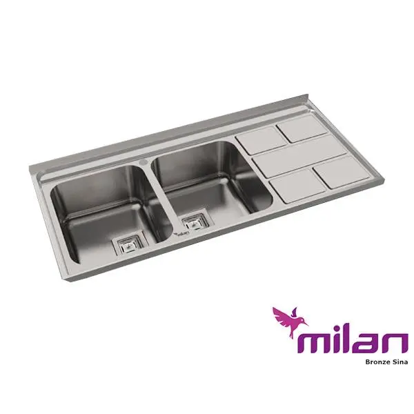 سینک میلان مدل 5011 روکار استیل - 3