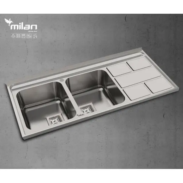 سینک میلان مدل 5011 روکار استیل - 2