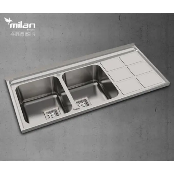 سینک 5013 روکار استیل میلان - 3