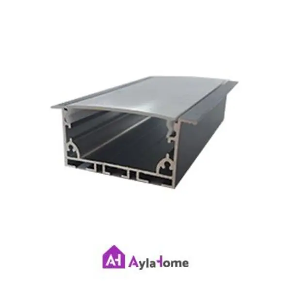 پروفیل نور خطی آلومینیومی 5 سانتی لبه دار کد L51B مشکی - 3