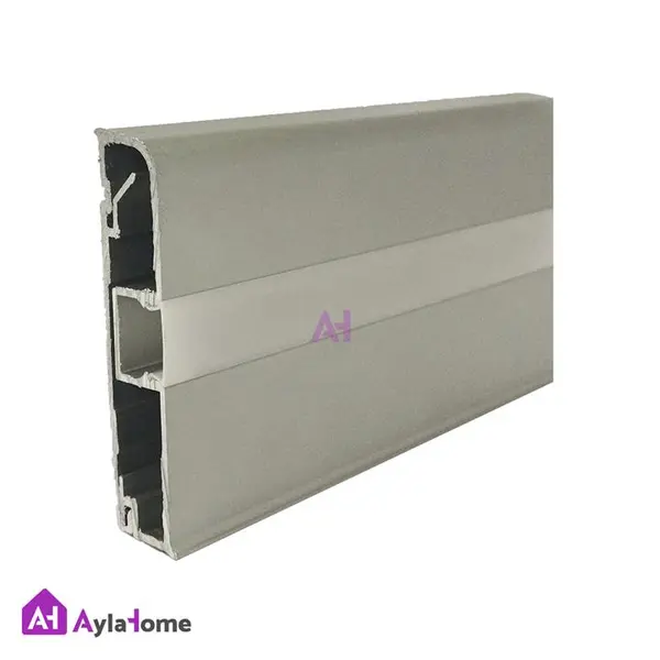 قرنیز آلومینیومی 8 سانتی با شیار LED کد LS8 (شاخه 3 متری) - 2
