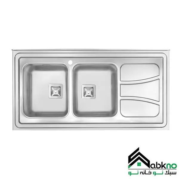 سینک ظرفشویی روکار درسا مدل DS 3215-120 - 3