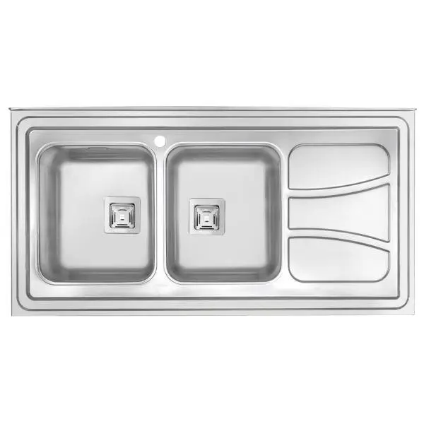 سینک ظرفشویی روکار درسا مدل DS 3215-120 - 2