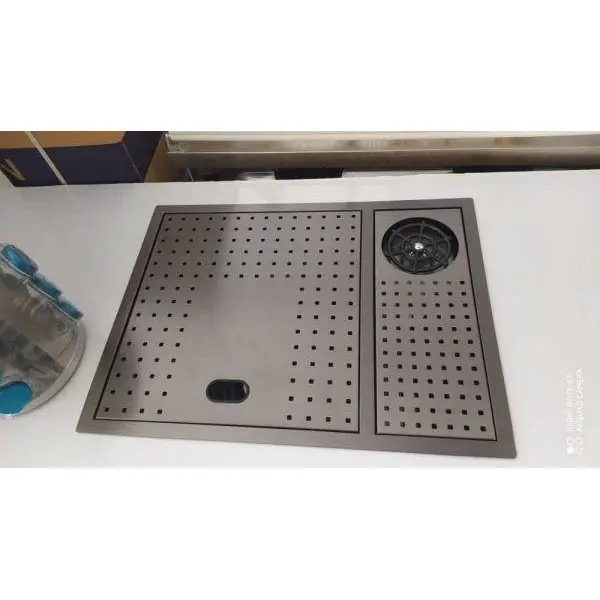 سینک ظرفشویی آسانسوری استیل مشکی HUADIAO - 2