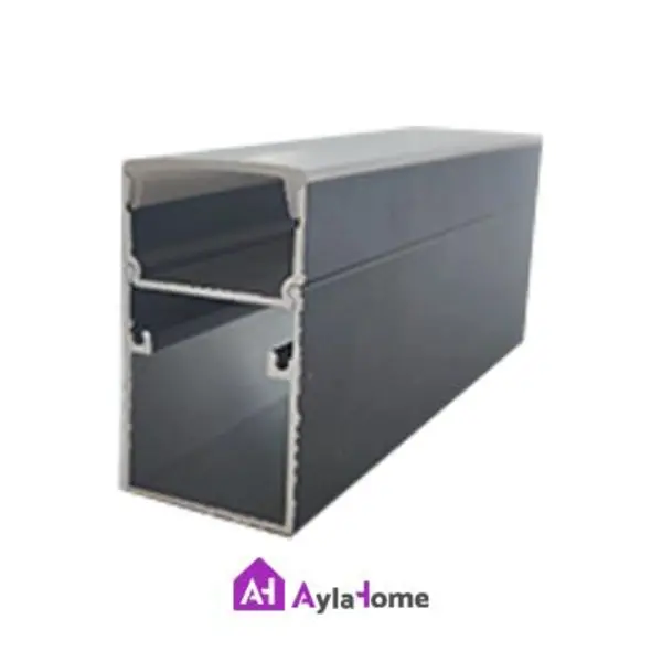 پروفیل آلومینیومی نور خطی دو تکه کد L35 مشکی (شاخه 3 متری) - 4
