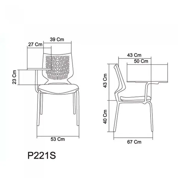 صندلی آموزشی وینر دو مدل P221S صنایع نظری - 5