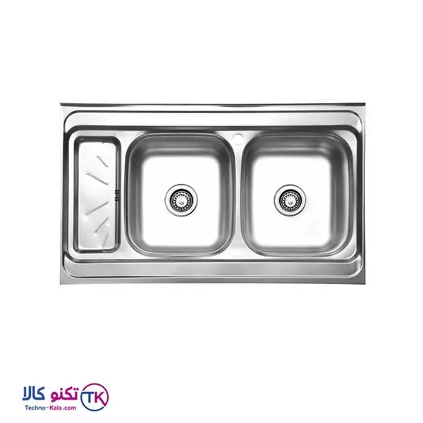 سینک ظرفشویی استیل نگین الماس مدل SA08 روکار - 2
