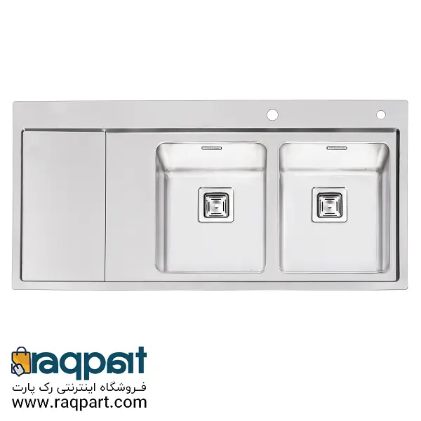 سینک پرنیان استیل مدل 1216 توکار - 4